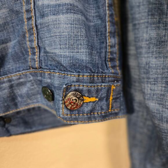 True Religion Blue Denim Jacket - Picture 6 of 13